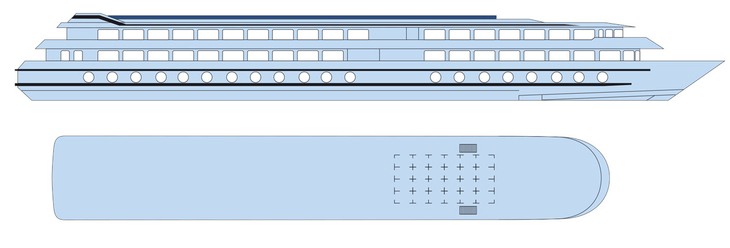 Deckplan Sonnendeck MS La Belle de Cadix - 116240©CroisiEurope