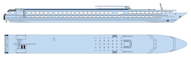 Deckplan Sonnendeck MS Leonardo da Vinci - 116738©CroisiEurope