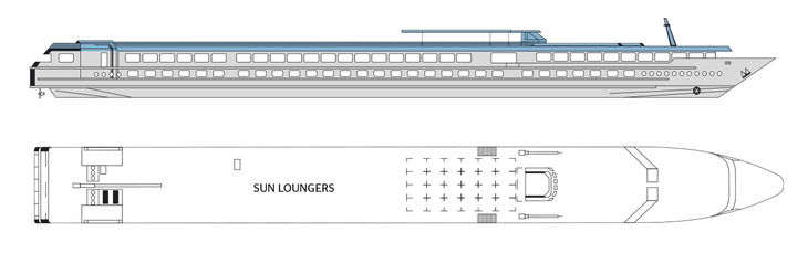 Deckplan Sonnendeck MS Mistral - 416535©CroisiEurope