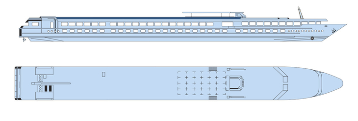 Deckplan Sonnendeck MS Van Gogh - 117073©CroisiEurope