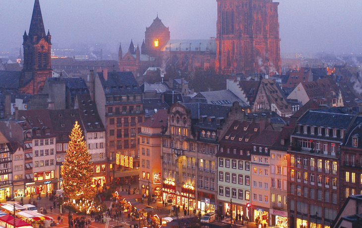 Kléberplatz in Straßburg an Weihnachten - © CroisiEurope