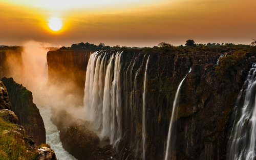 Victoria Falls in Sambia und Simbabwe