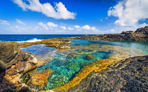 El Golfo Lago de los Clicos auf Lanzarote 