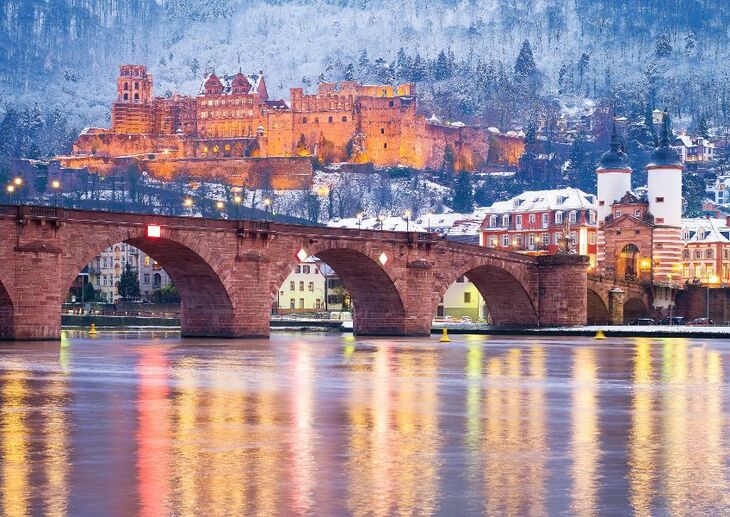 Heidelberger Schloss im Winter - © eyetronic - Fotolia