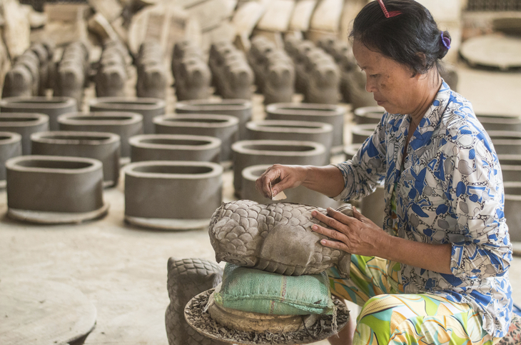 Kambodscha Menkong Ziegelei Handwerk  - 50003@Christina Guan 