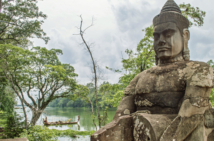 Angkor Thom Eingang Tempelanlage Draussen - @ Oliver Vegas - Croisieurope