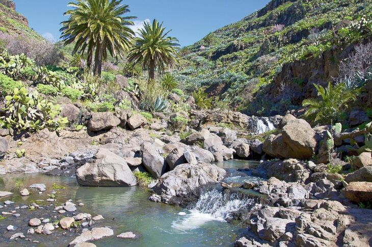 Gebirgsbach auf La Gomera, Kanaren - © ksl - Fotolia